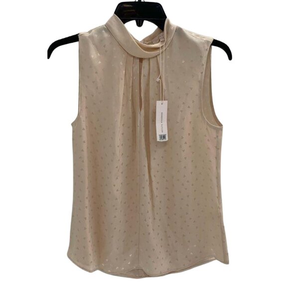 Rebecca Taylor Silk Heart Blouse Parfait Pink NWT Small - Picture 2 of 6